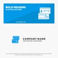 Direct Payment, Card, Credit, Debit, Direct SOlid Icon Website Banner and Business Logo Template