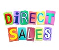 Direct sales concept.