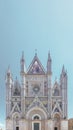 Facade of the Orvieto Cathedral in Orvieto, Italy Royalty Free Stock Photo