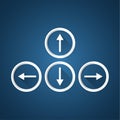 Keyboard arrows buttons