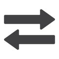 Direction arrows glyph icon, web and mobile Royalty Free Stock Photo