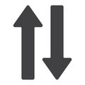 Direction arrows glyph icon, web and mobile Royalty Free Stock Photo