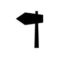 Direction board icon vector set. pointer illustration sign collection. route symbol.