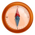 Direction compass icon, cartoon style Royalty Free Stock Photo