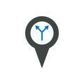 Direction location marker pin