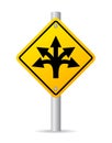 Direction road sign