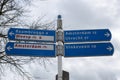 Direction Sign At Abcoude The Netherlands 8-4-2024