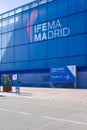 Direction sign for Antik Passion Almoneda 2023 fair at IFEMA Madrid, Spain