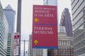 Direction sign Avenue of the Arts in Philadelphia - PHILADELPHIA - PENNSYLVANIA - APRIL 6, 2017