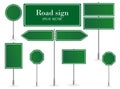 Direction sign board, road destination signs, street signage boards and green directing signboard pointer.