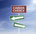 Direction sign in career choise