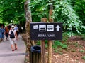 Direction Sign, Entrance, Plitvice National Park, Croatia