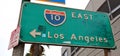 Direction sign I-10, Interstate 10 East to Los Angeles