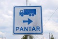 Direction Sign Pantar Company At Diemen The Netherlands 12-6-2020