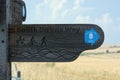 Direction sign. South Downs Way. Long distance walking Path. Royalty Free Stock Photo