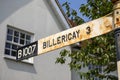 Direction Sign to Billericay in Essex, UK