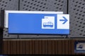 Direction sign to tram on railway station Lansingerland-Zoetermeer