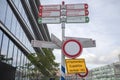 Direction Signs At Amsterdam The Netherlands 13-9-2022 Royalty Free Stock Photo
