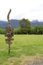 Direction signs, Chile Royalty Free Stock Photo