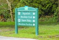 Direction signs at Stanley Park Vancouver - VANCOUVER - CANADA - APRIL 12, 2017