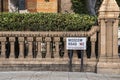 Direction street sign of Moscow Road W2 in City of Westminster