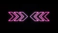 Directional Arrow Flicker neon light road sign LED VJ Loop Dancing Stage Image