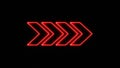 Directional Arrow neon light road sign LED Background