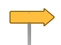 Directional Arrow Road Sign.