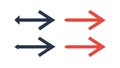 Directional Arrows Navigation Pointer Icon, Movement Path, vector design Generative AI Royalty Free Stock Photo