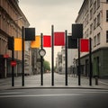 Directional guidance from well-constructed signposts Royalty Free Stock Photo