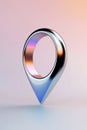 Directional guide - gps navigation pointer symbol on display precise location tracking, wayfinding, modern mapping