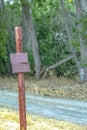 Directional sign and a hiking trail in Provo Utah Royalty Free Stock Photo