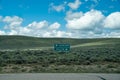 Directional sign on Montana State Highway 278, directions for Jackson and Dillon Royalty Free Stock Photo