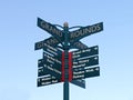 Directional Sign at Victory Memorial Park in Minneapolis