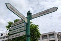 Directional signage system for tourist at Wat Khaek or Sri Maha Mariamman