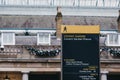 Directional signs in Covent Garden Piazza, Covent Garden, London, UK