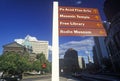 Directional signs on the grounds of St. Peter and Paul Cathedral, Philadelphia, PA