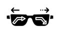 Directional Smart Glasses: Navigation in Augmented Reality, vector design Generative AI Royalty Free Stock Photo