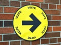 Directional Vote Sign