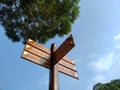 Directions of Hong Kong Shing mun country park waterworks Heritage trail  good for family walking flaying Royalty Free Stock Photo