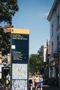 Directions and map board in Richmond, London, UK. Royalty Free Stock Photo