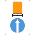 Directions of movement of vehicles with dangerous goods directly.