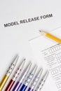 Model Release Form Royalty Free Stock Photo