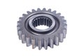 Directly Above Shot Of Gear Wheels Against White Background Royalty Free Stock Photo