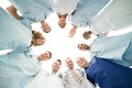 Portrait Of Confident Medical Team Standing In Huddle Royalty Free Stock Photo