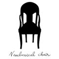 Beautiful Directoire classical chair silhouette