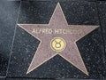 Director Alfred Hitchcock star with TV Logo on Hollywood Walk of Fame Royalty Free Stock Photo