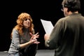 The director of the Barcelona Theater Institute, teaches his actress