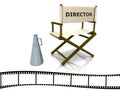 Director chair Royalty Free Stock Photo