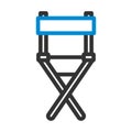 Director Chair Icon Royalty Free Stock Photo